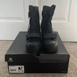 Converse All Star GR82, women’s sneaker boot, black, size 8